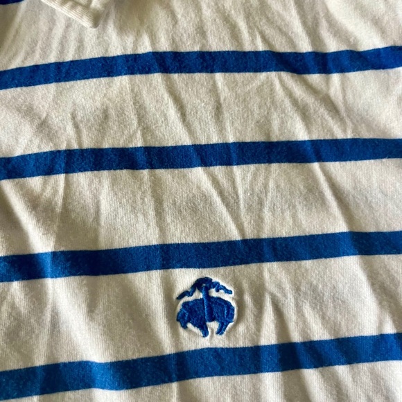 Brooks Brothers Classic Blue and White Polo - Picture 2 of 7